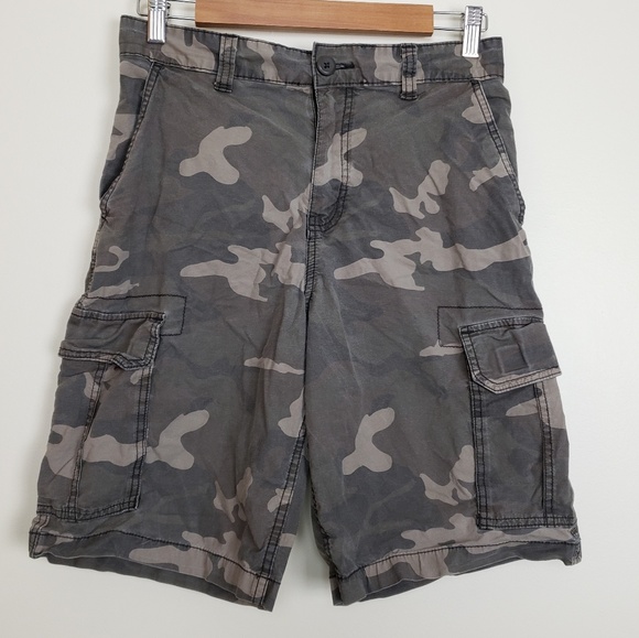 faded glory camo cargo shorts